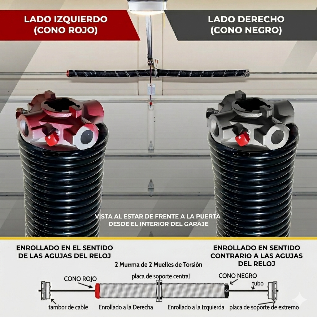 RESORTE PARA PORTON 218 BLANCO